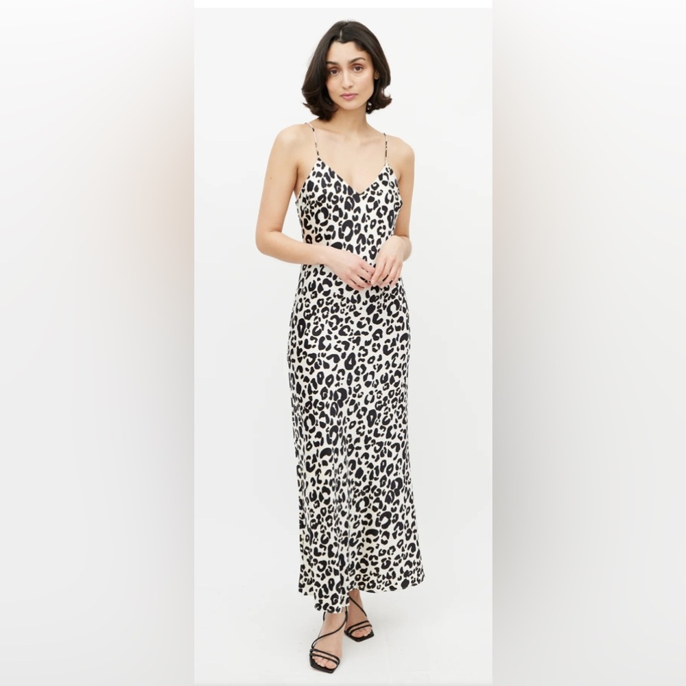 Animal print maxi dress